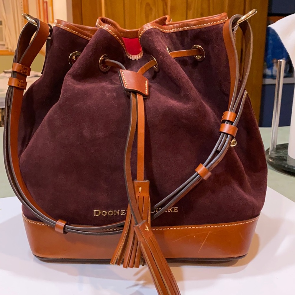 Gently used Dooney Suede bucket bag